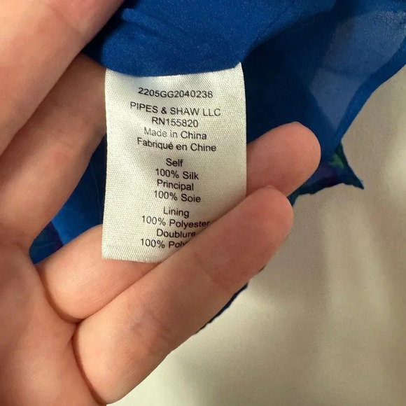 NWT Veronica Beard Lyric One Shoulder 100% Silk Floral Top - Cocktail Party Top - Picture 7 of 7